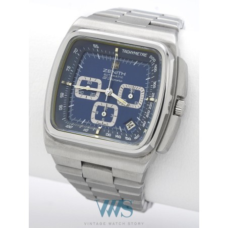 ZENITH (Chronographe El Primero TV screen - Bleu / ref. 01.0200.415), vers 1975