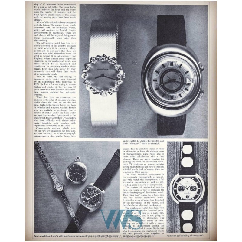 JAEGER-LeCOULTRE (Memovox GT / Ovale automatic / ref. E861), vers 1969/75