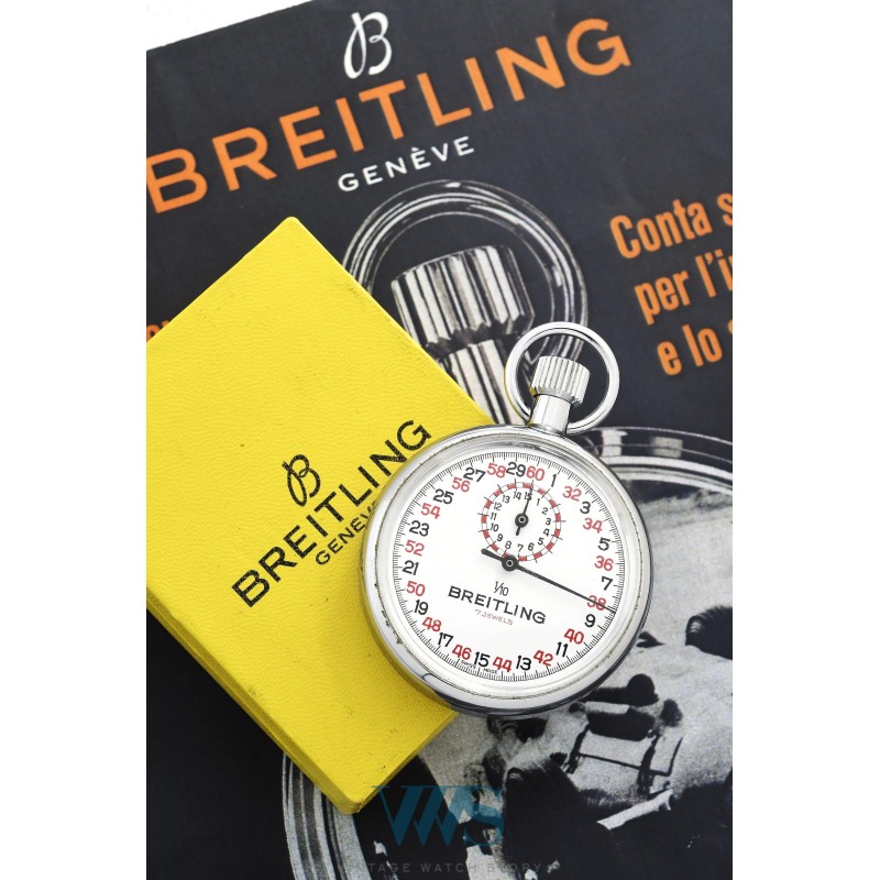 BREITLING (Chronomètre Poche / Tracking Timer 1/10 de seconde), vers 1970