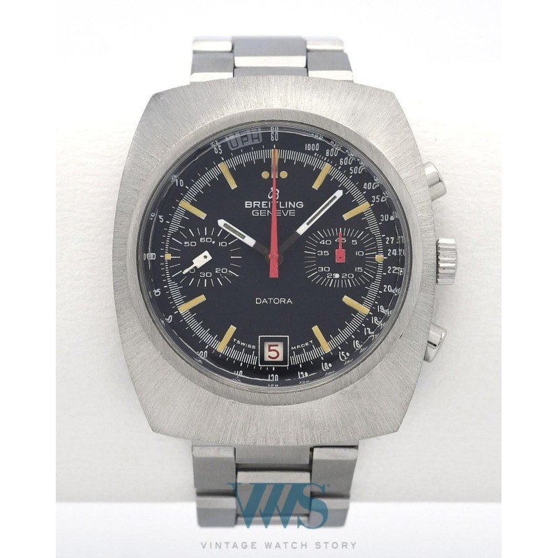 BREITLING (Chronographe Pilote Datora - Tonneau Coussin Black / ref. 34 / 2033), vers 1968