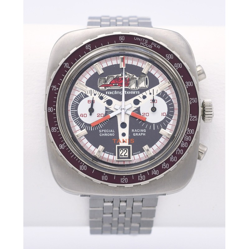 TANIS (Chronographe Racing Team - Trotteuse rouge), vers 1975