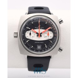 BREITLING (Chronographe coussin Chrono-Matic 11 / Black -White / ref. 2111), vers 1969