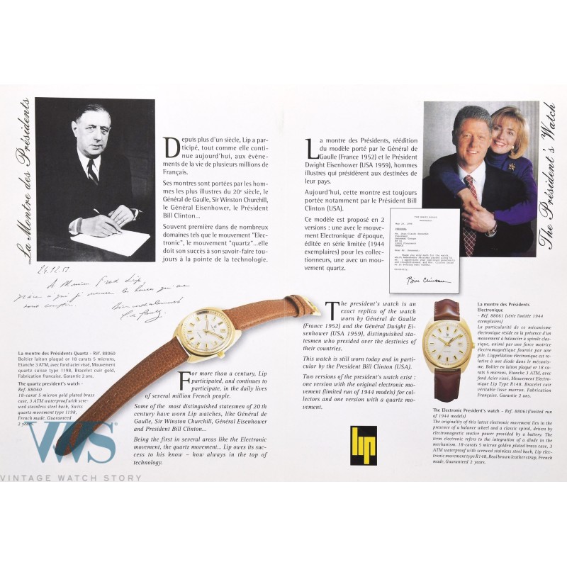 LIP (Réédition Vintage de la montre du Général de Gaulle - Série Electronic R.184), vers 1994