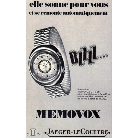 JAEGER-LeCOULTRE (Memovox GT / Ovale automatic / ref. E861), vers 1969/75