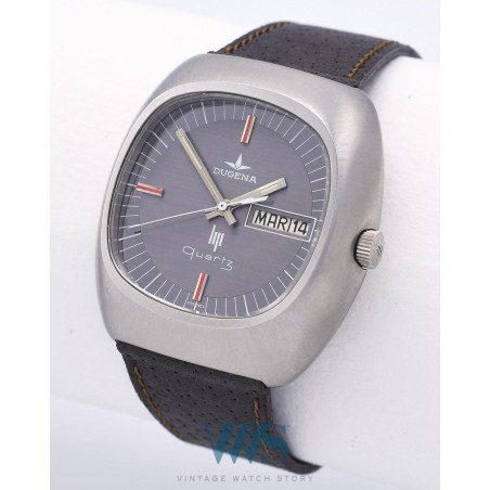 LIP pour DUGENA (Design - 1ère Quartz au Monde / Cadran spécial / ref. 43845), vers 1976