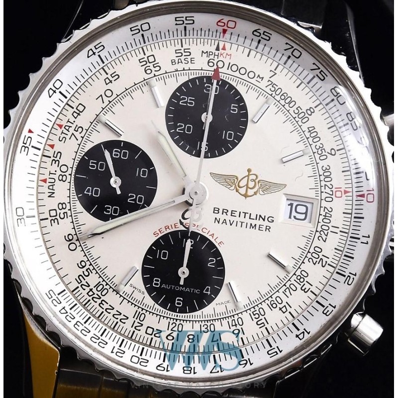 BREITLING (Chronographe Old Navitimer II - Panda Silver / Série Spéciale Breitling Fighters / ref. A13330), vers 2002