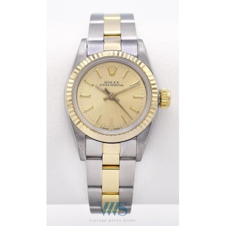 ROLEX (Oyster Perpetual Lady / Or & Acier / ref. 67193), vers 1987/88