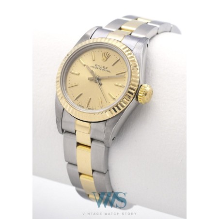 ROLEX (Oyster Perpetual Lady / Or & Acier / ref. 67193), vers 1987/88