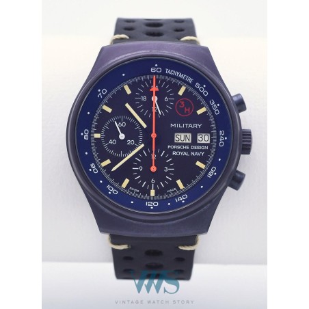 PORSCHE DESIGN (Chronographe Military / Blue - Royal Navy / ref. 7177), vers 1980