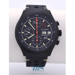 PORSCHE DESIGN (Chronographe military Black / OTAN - Logo atelier/ ref. 7177), vers 1980