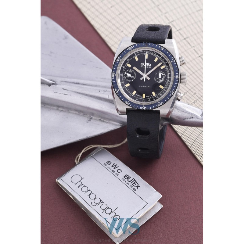 BUTEX by BWC (Chronographe Military - Incabloc 20 ATU / ref. 953011), vers 1972