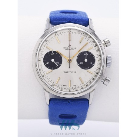 BREITLING (Chronographe Top Time - Panda / Index or / ref. 2002), vers 1969
