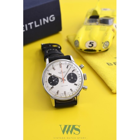 BREITLING (Chronographe Top Time / Trotteuse orange - Panda Silver / Black / ref. 2002-33), vers 1969