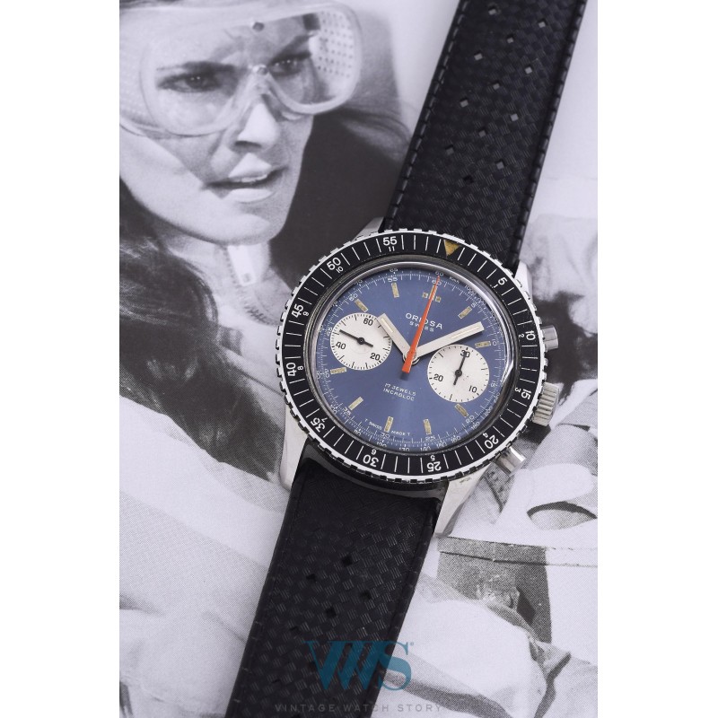 ARIOSA / by Gigandet (Chronographe CoPilot / Waterproof 5 ATM - Blue / ref. 1382), vers 1970