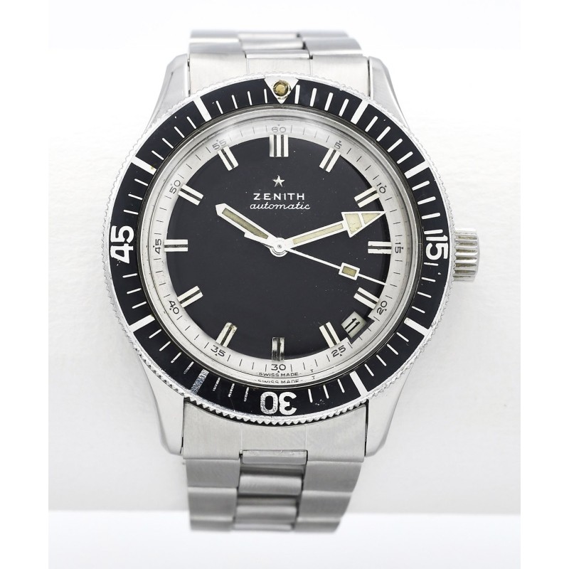 ZENITH (Diver Submarine - Automatic Date / Black / ref. A3630), vers 1969/72